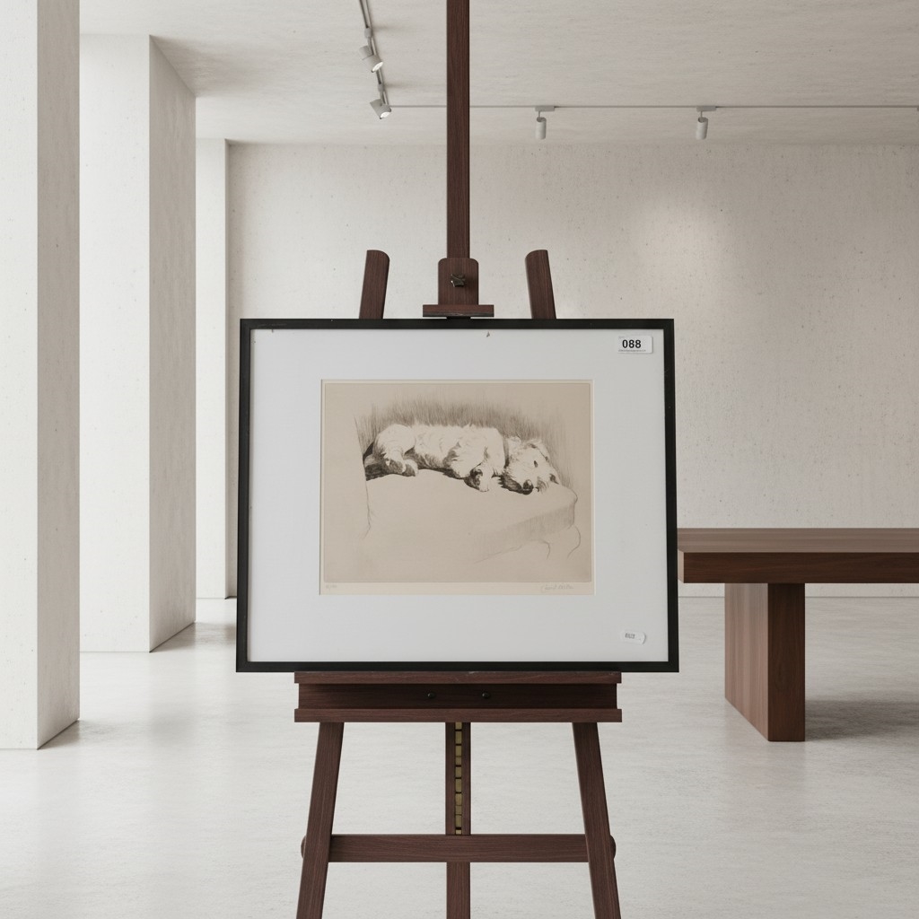 Artwork by Cecil Aldin, What About A Walkie, Made of Etching