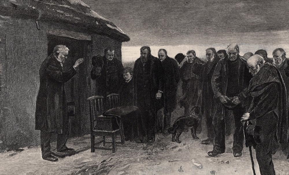Artwork by Sir James Guthrie, A Highland Funeral, Made of Heliogravure On Wove Paper