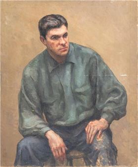 Portrait of a Seated Male Figure - Muriel Totman