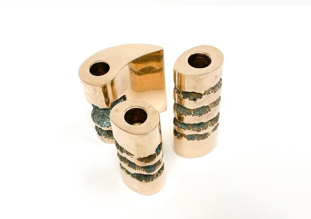 Artwork by Roy Leadbeater, Candle Holders, Made of Bronze