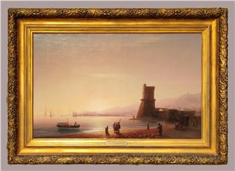 Feodosia with a view of the Genoese Tower - Ivan Aivazovsky