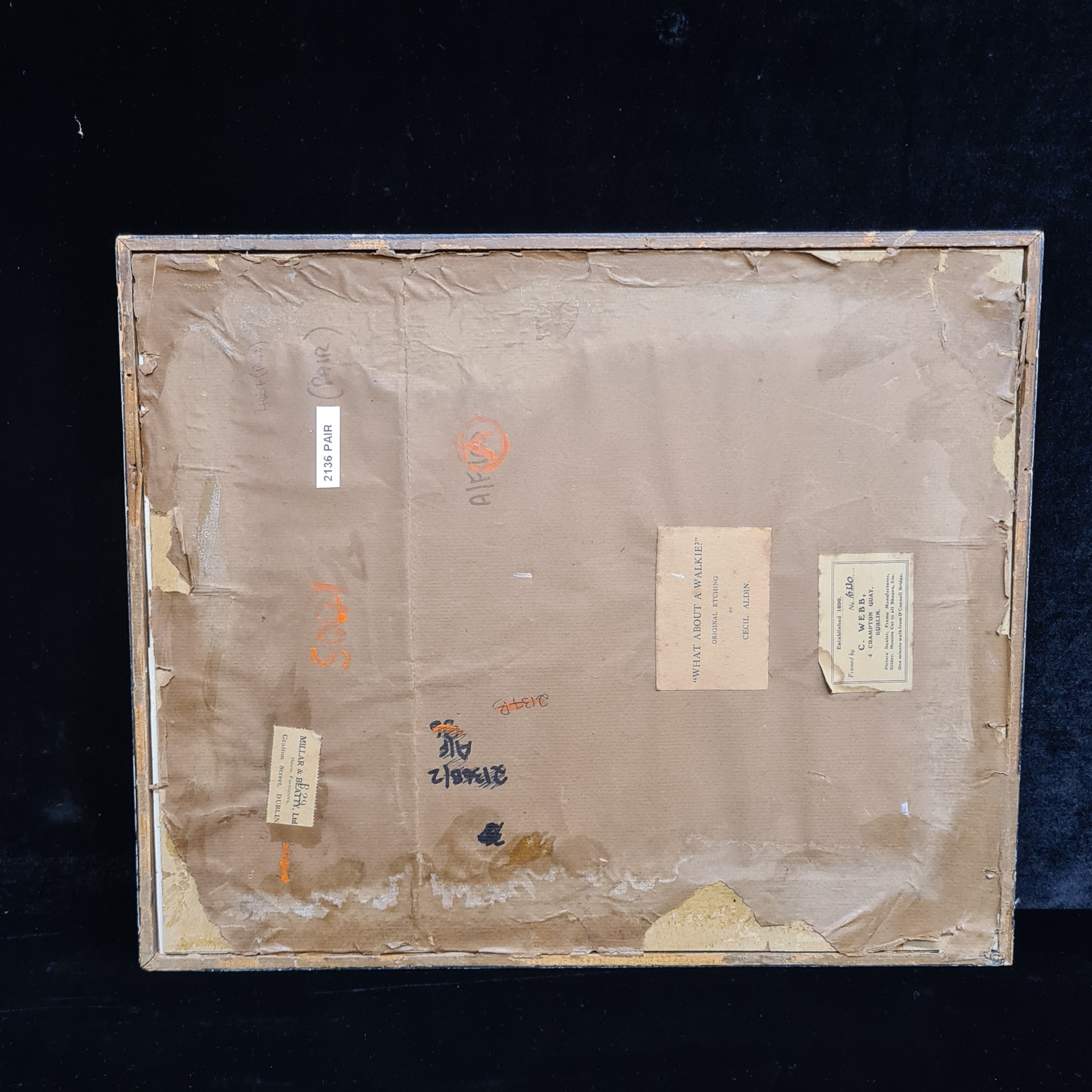 Artwork by Cecil Aldin, What About A Walkie, Made of Etching