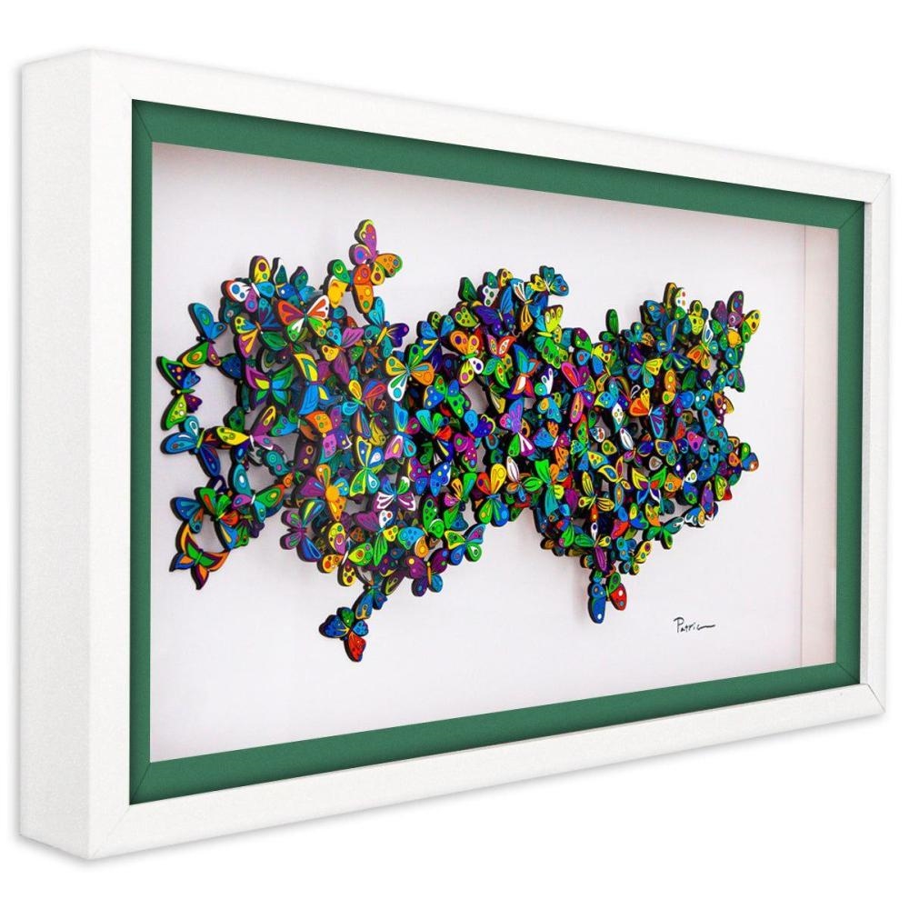 Artwork by Patricia Govezensky, Tide, Made of 3D Multilayered Woodcut