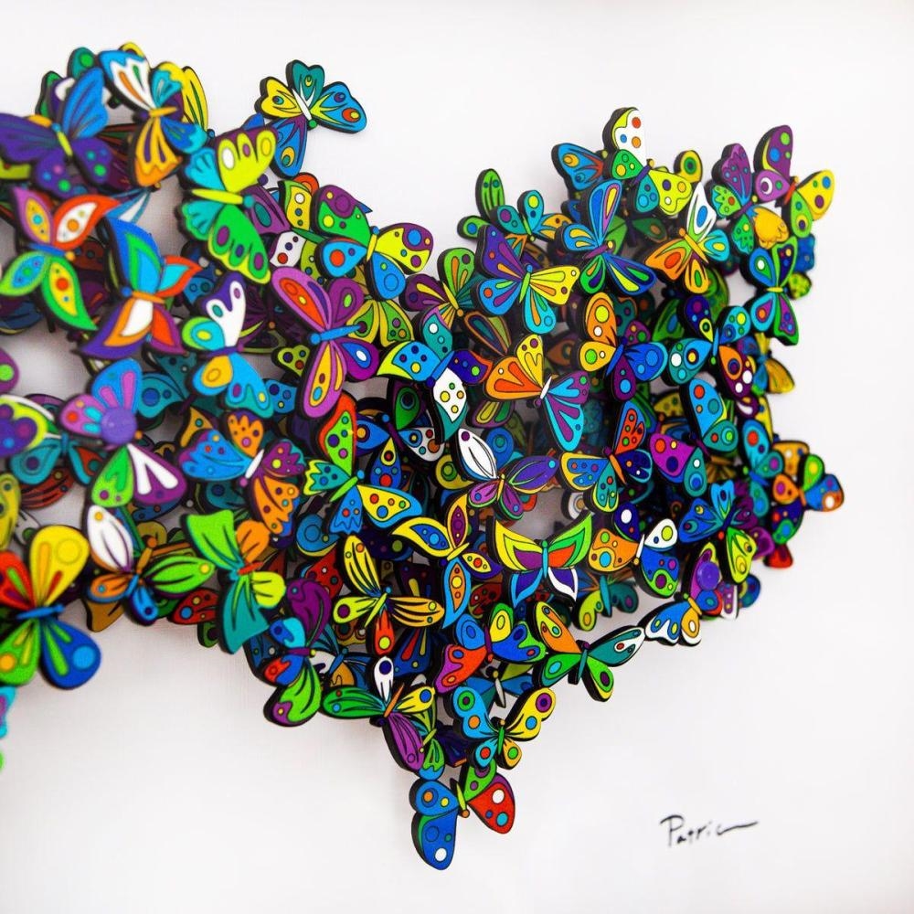 Artwork by Patricia Govezensky, Tide, Made of 3D Multilayered Woodcut