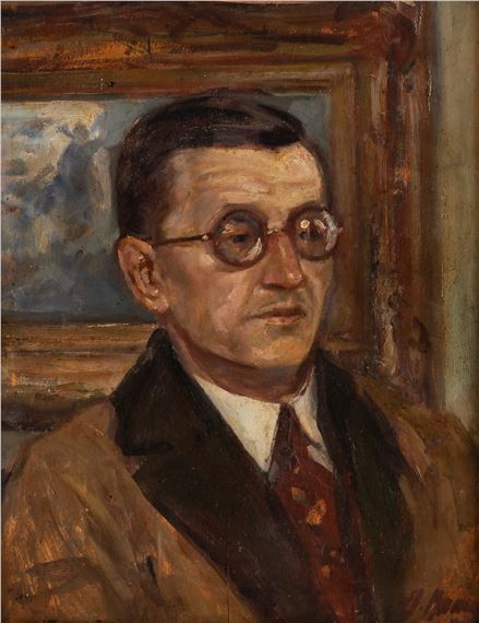 Portret Józefa Pankiewicza by Boleslaw Baake