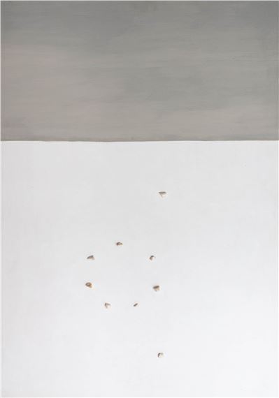 BiaÅy obraz z kamyczkami Nr 11 - Koji Kamoji