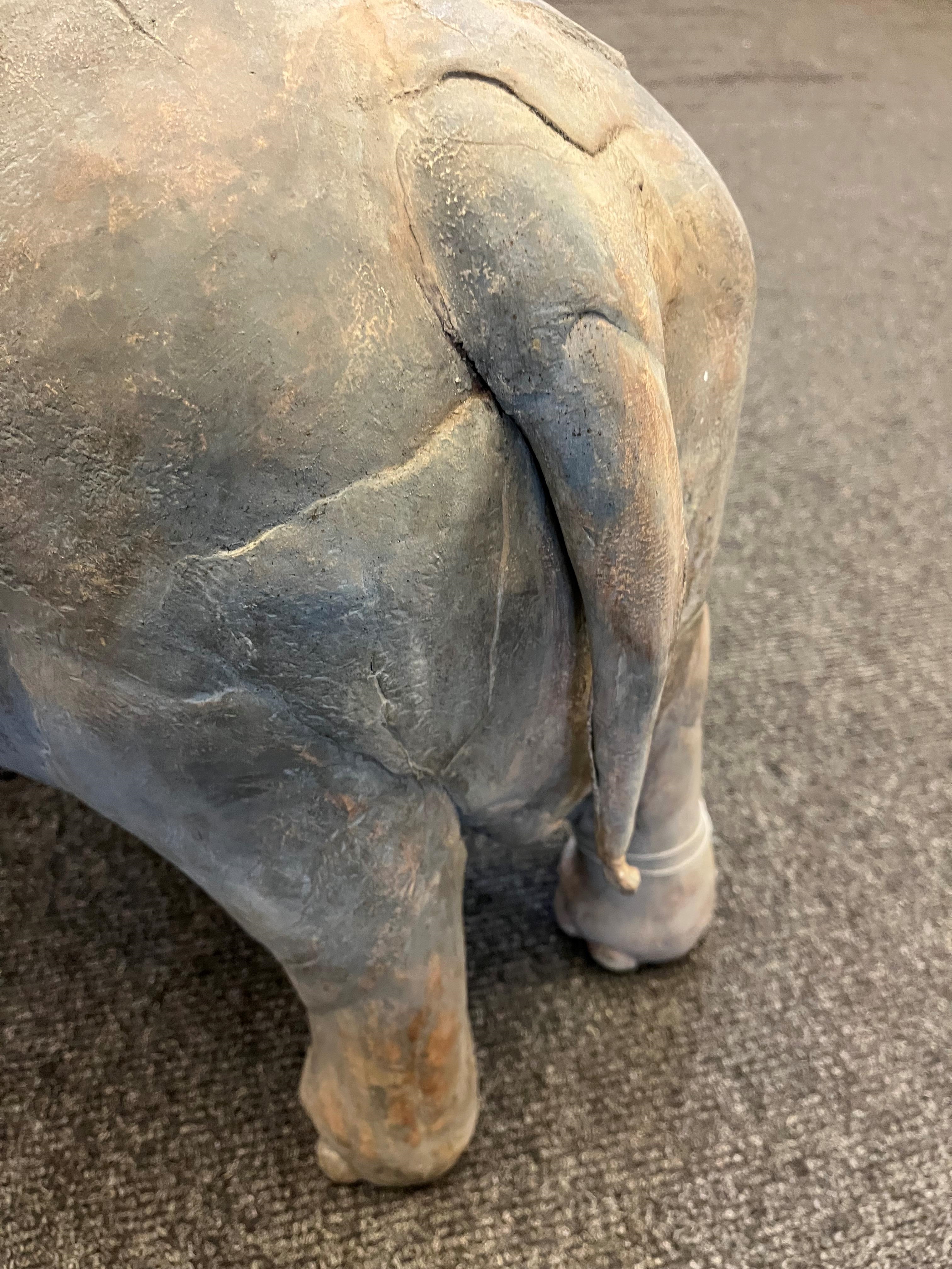 Artwork by Zoe Whiteside, two stoneware elephants, Made of Stoneware