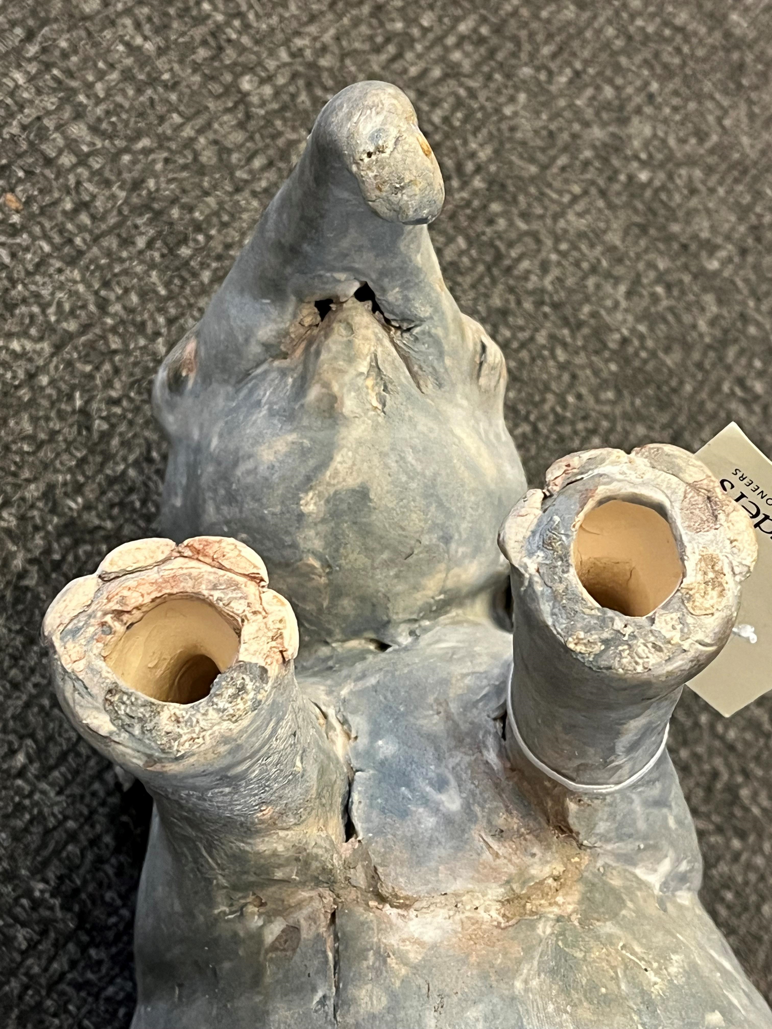 Artwork by Zoe Whiteside, two stoneware elephants, Made of Stoneware