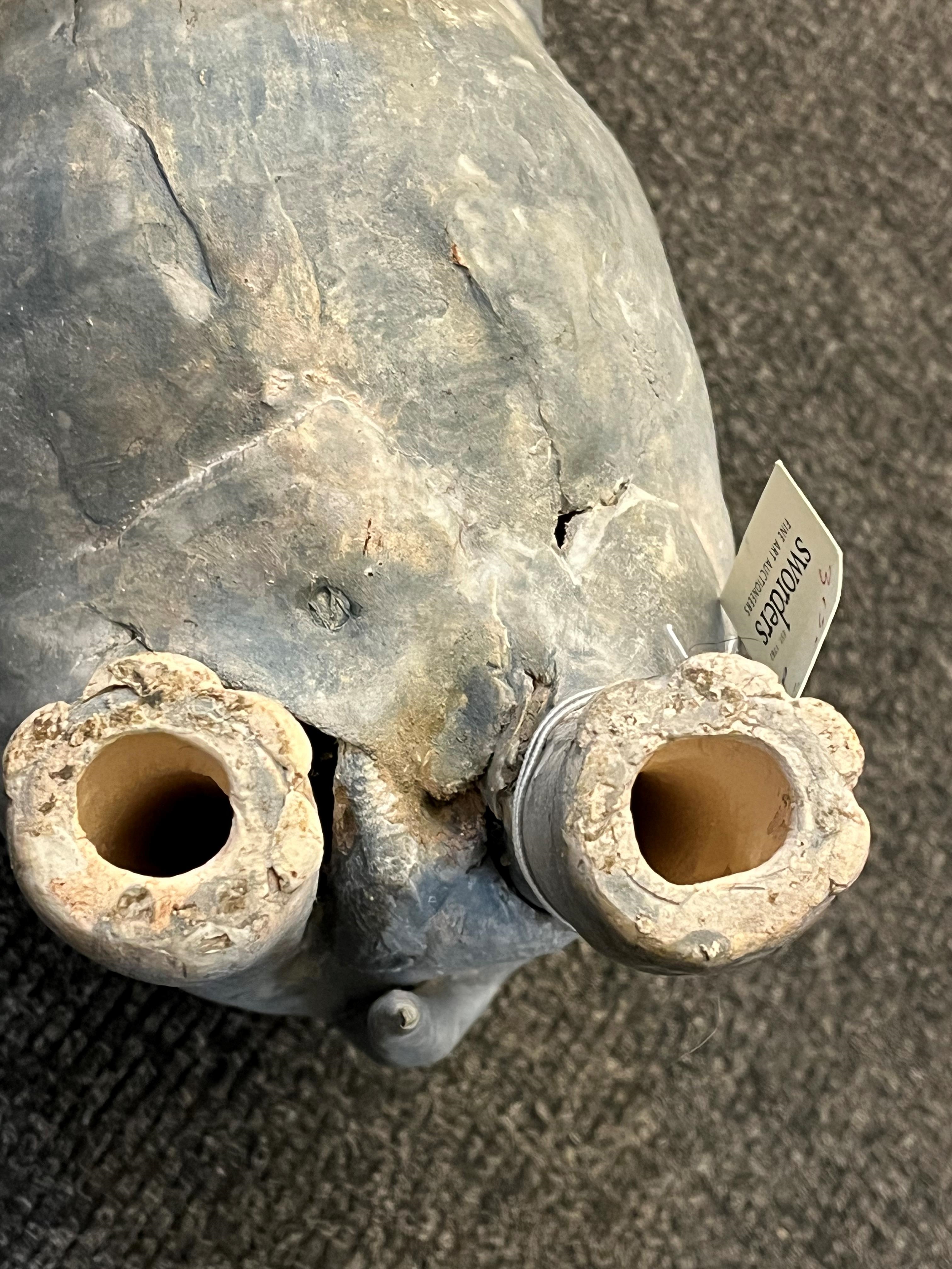 Artwork by Zoe Whiteside, two stoneware elephants, Made of Stoneware