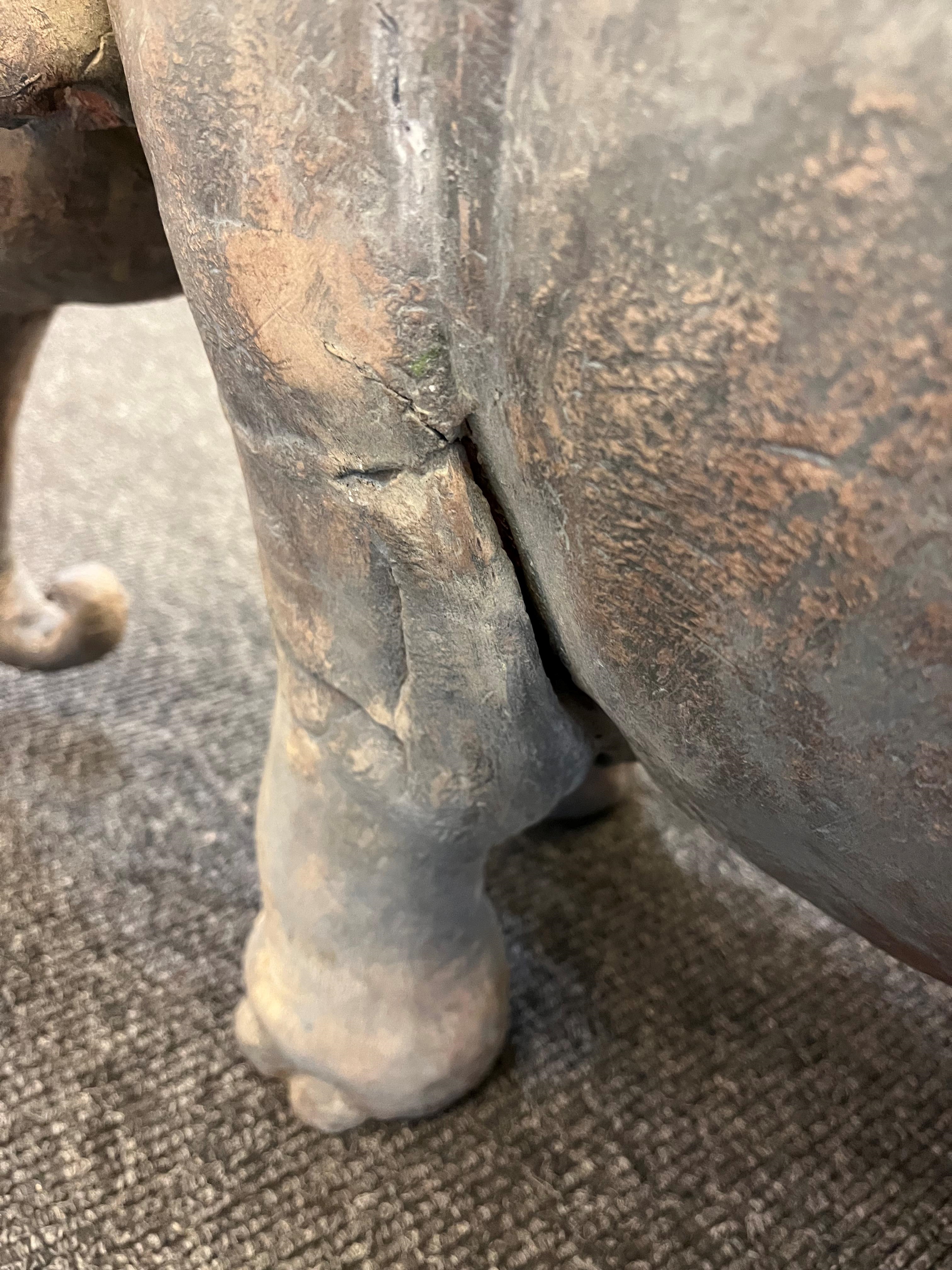 Artwork by Zoe Whiteside, two stoneware elephants, Made of Stoneware