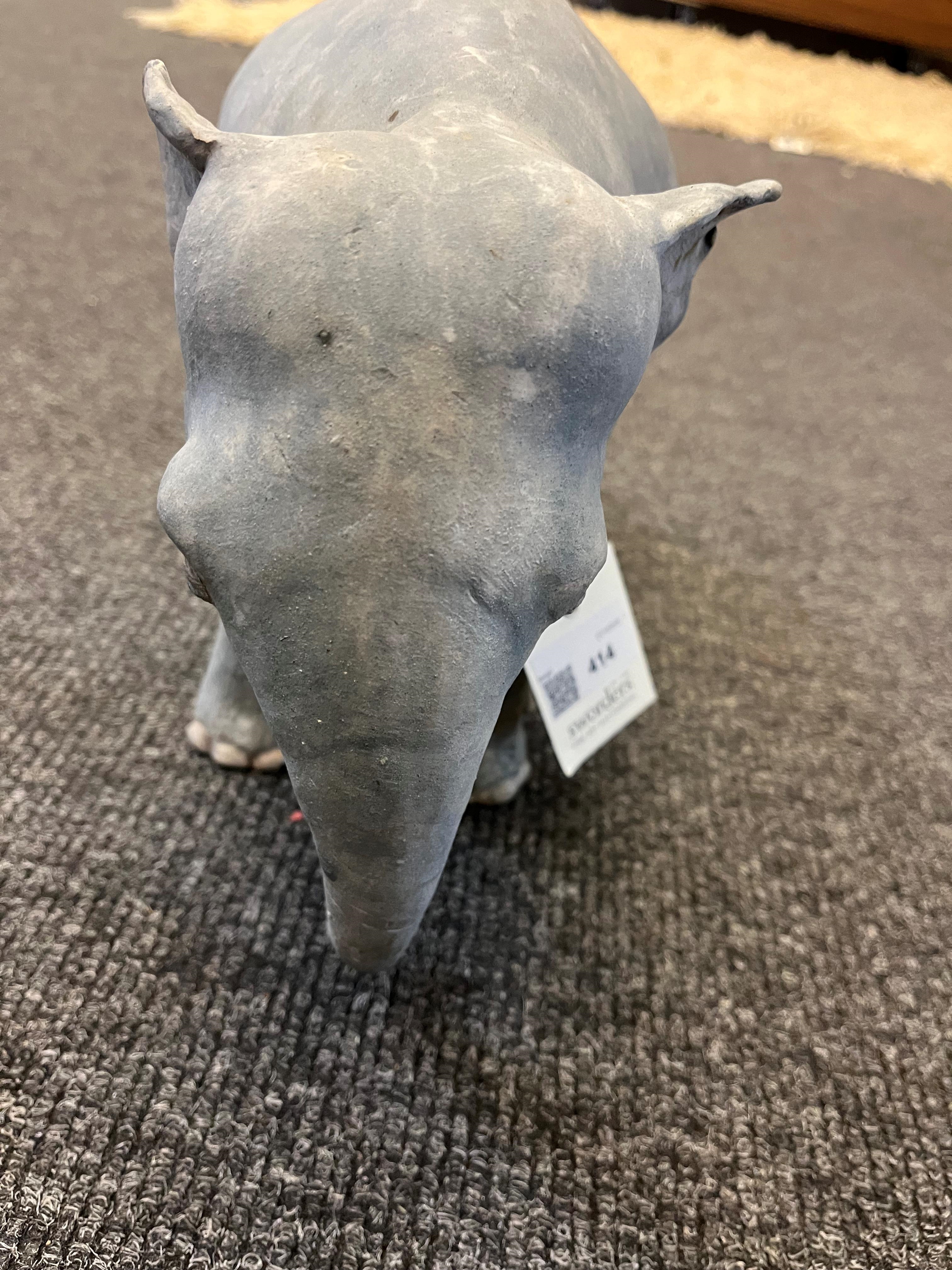 Artwork by Zoe Whiteside, two stoneware elephants, Made of Stoneware