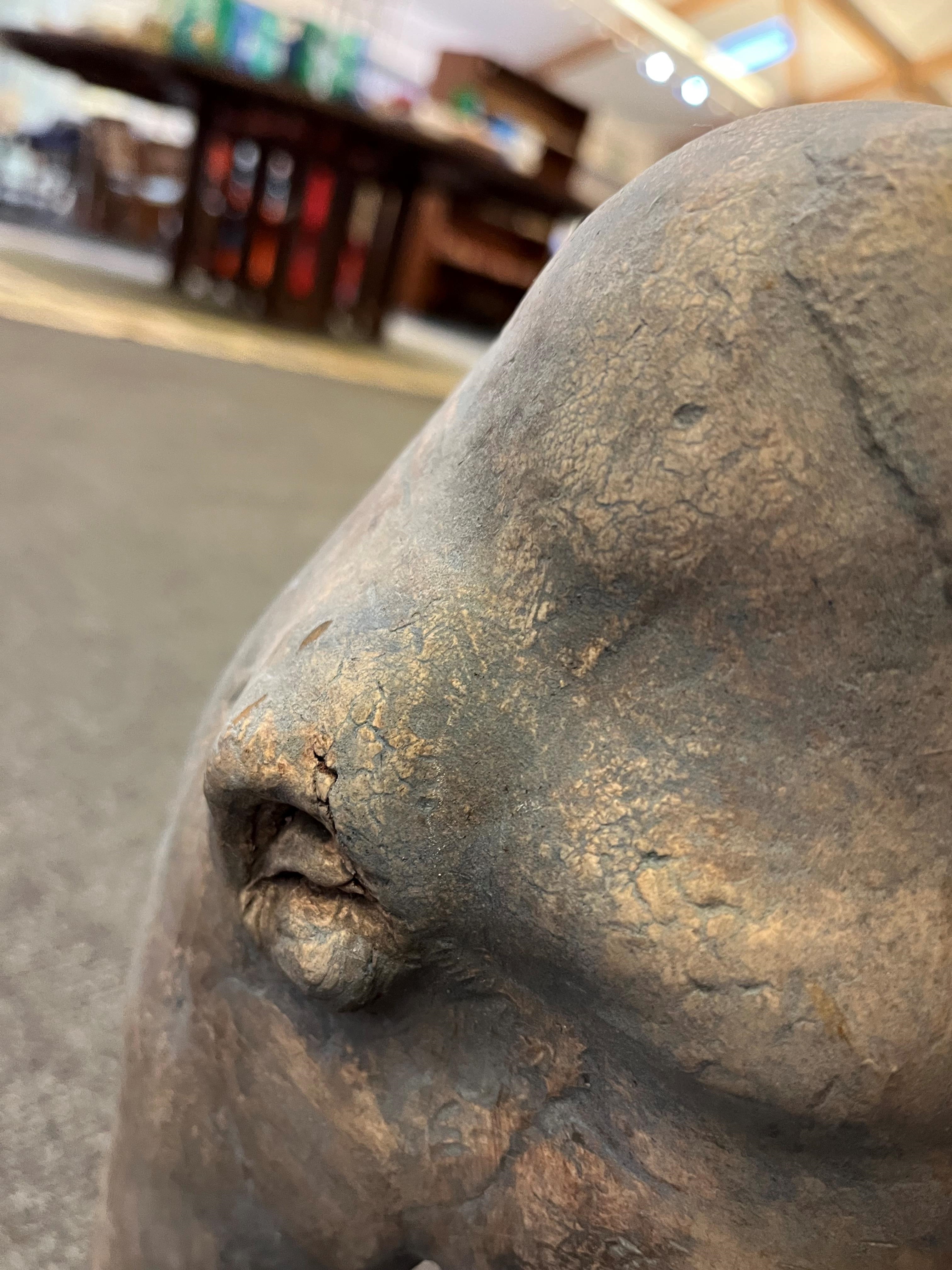 Artwork by Zoe Whiteside, two stoneware elephants, Made of Stoneware