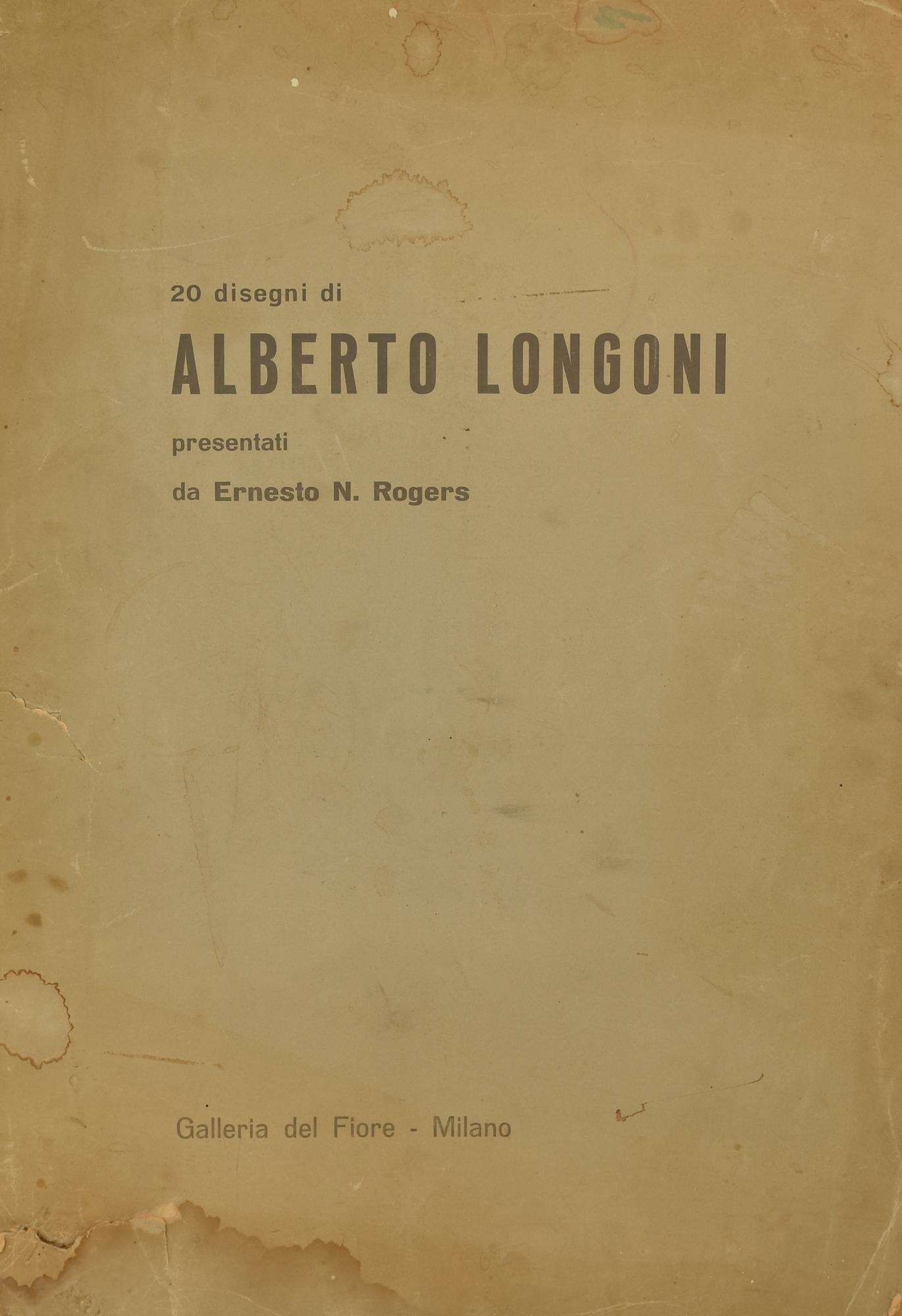 Alberto Longoni | 20 DISEGNI | MutualArt