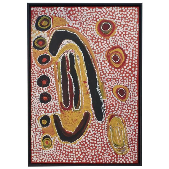 Ngara Ngara In The Great Sandy Desert by Tommy Skeen Tjakamarra, 1996