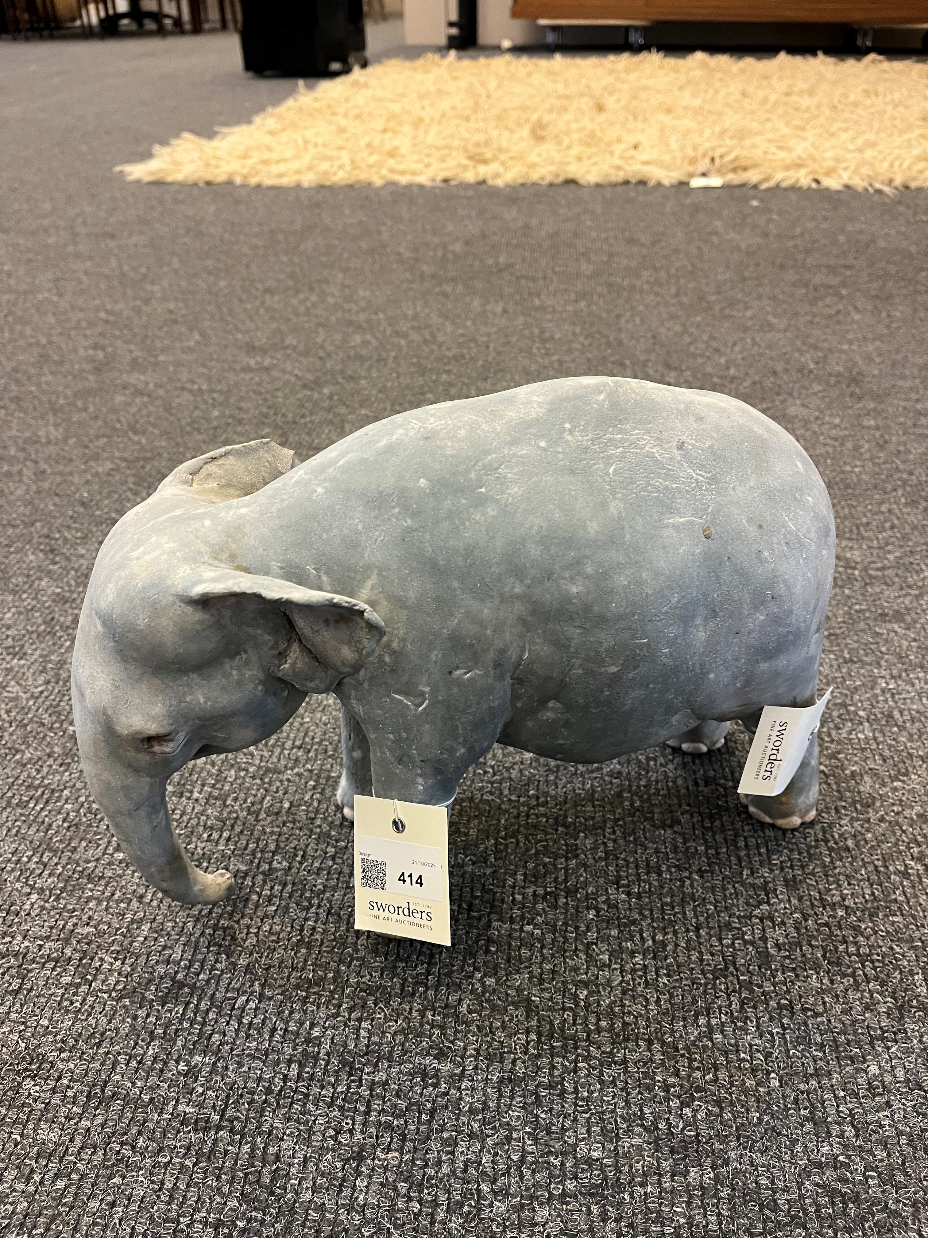 Artwork by Zoe Whiteside, two stoneware elephants, Made of Stoneware