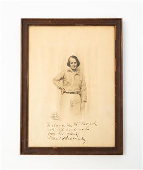 ETCHING AND NOTE - Elbert Hubbard