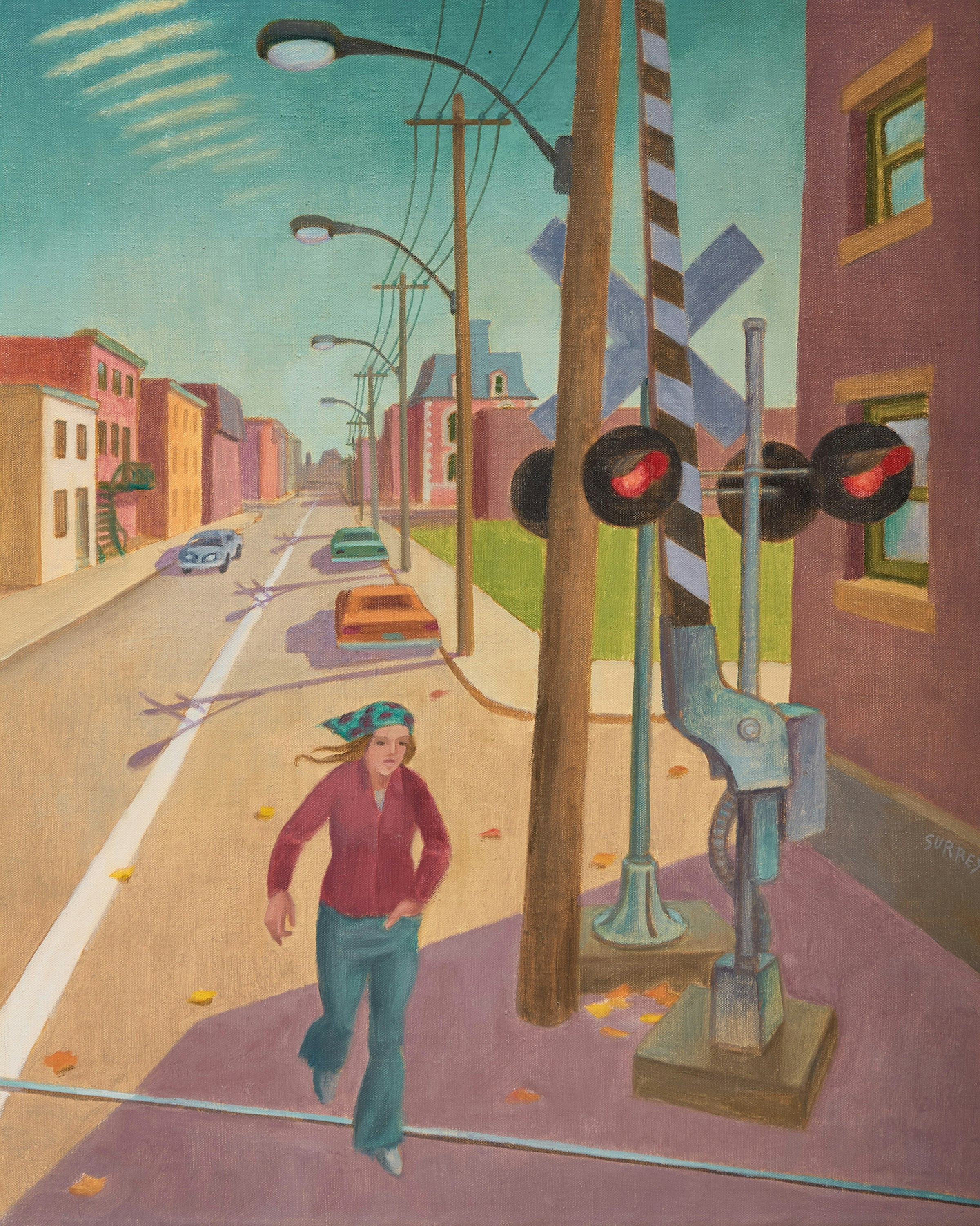 Artwork by Philip Henry Surrey, Sans titre (Rue St. Ambroise), Made of oil on canvas