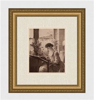 The Lady & her Needlework - Mihaly Munkacsy