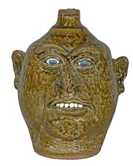 Hook Nose Face Jug
