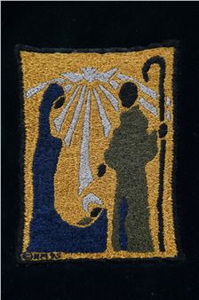 Mary, Joseph and Baby Jesus Under the Star of Bethlehem - Raymond Materson