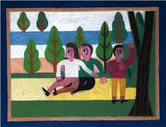 Family At the Lake - Eddie Arning