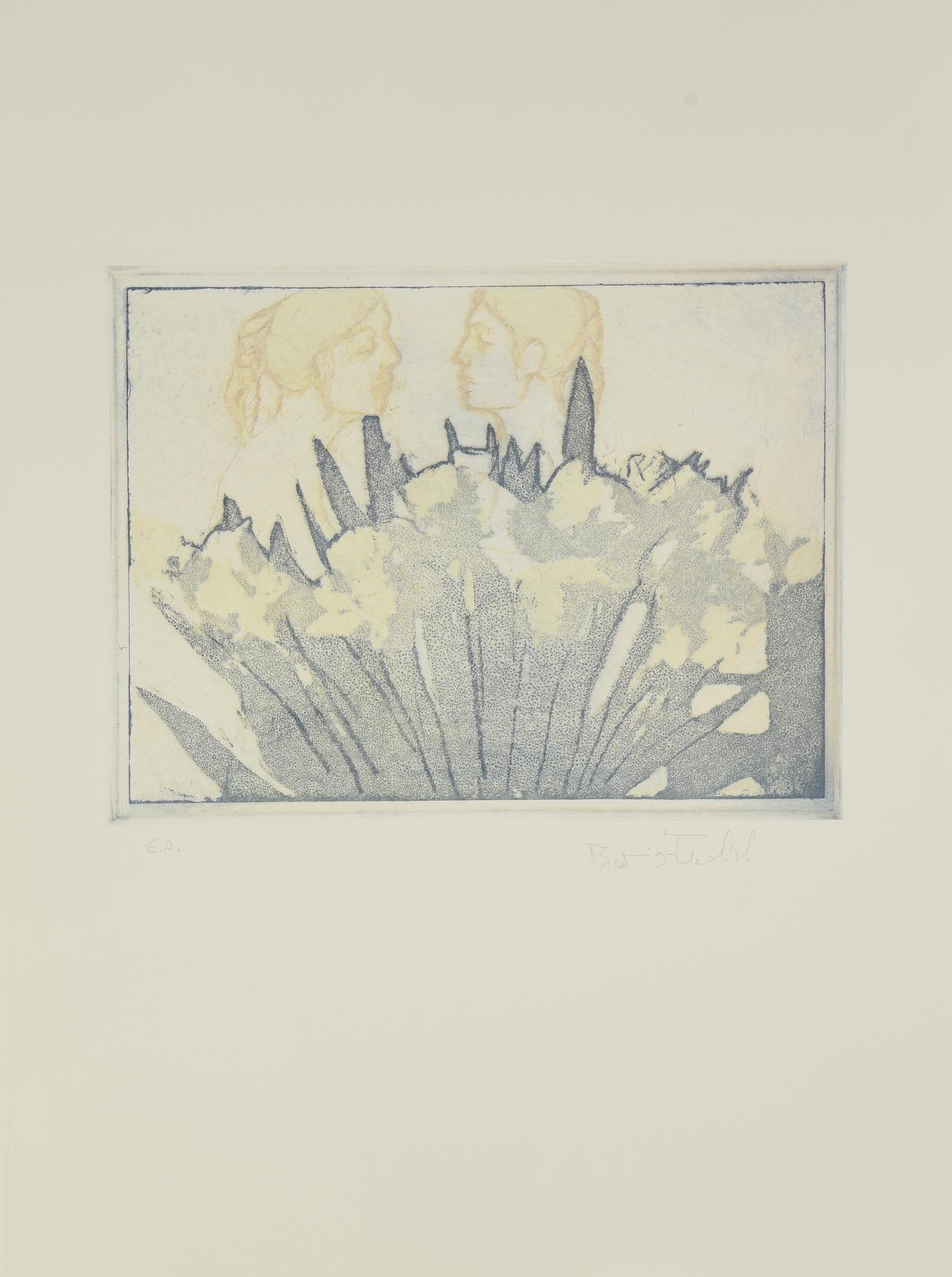 Artwork by Boris Fröhlich, PROVE PER LIBRO, Made of Acquaforti Colorate