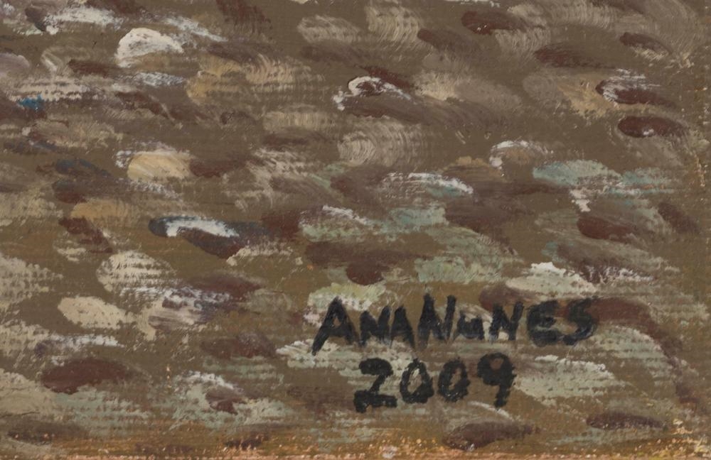 Artwork by Anna Nunes, Fachada de casa, Made of oil on canvas