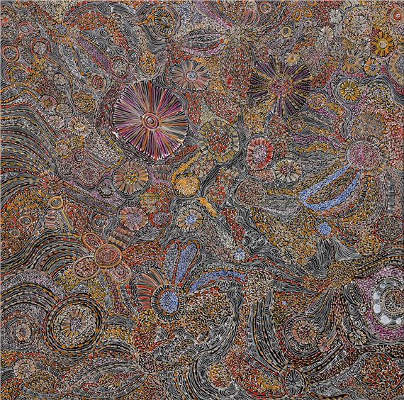 Bush Leaves by Abie Loy Kemarre, 2025