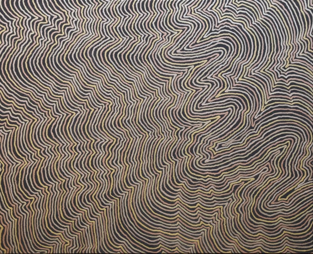 Artwork by Robby Wirramanda, Walpa- Walking on Country, Made of Acrylic On Linen