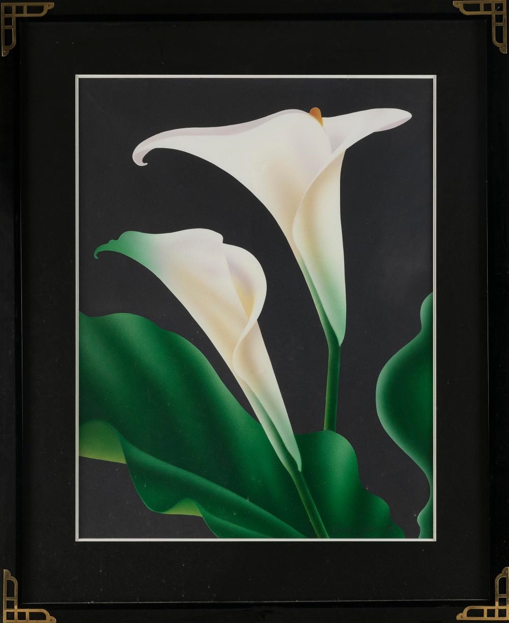 Artwork by Brian Davis, Three floral views, Made of Color Pochoirs And Screenprints On Paper