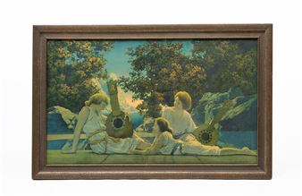 THE LUTE PLAYERS - Maxfield Parrish