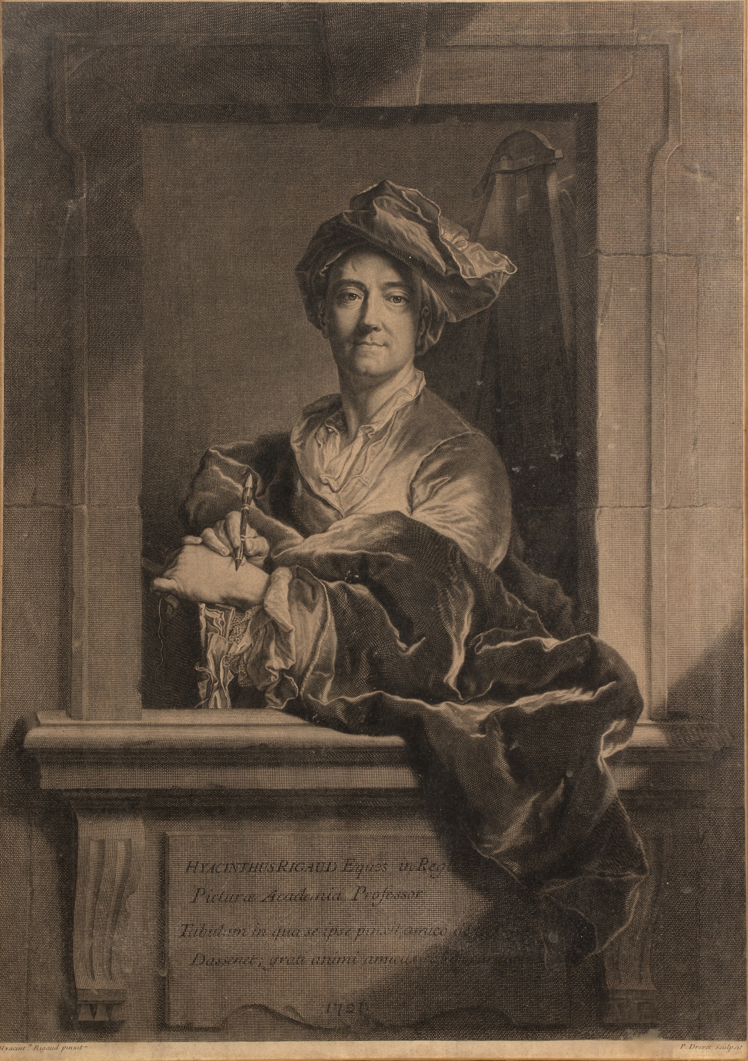 Artwork by Hyacinthe Rigaud, Hyacinth Rigaud, engraving, Made of Engraving