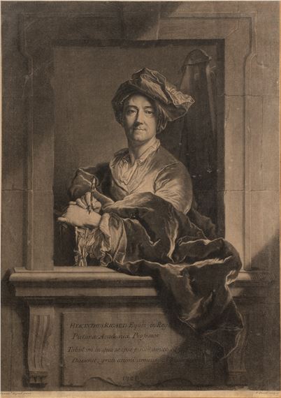 Hyacinth Rigaud, engraving by Hyacinthe Rigaud