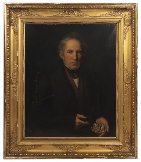 Alois Venth | Portrait of a lady; and companion portrait of a gentleman ...