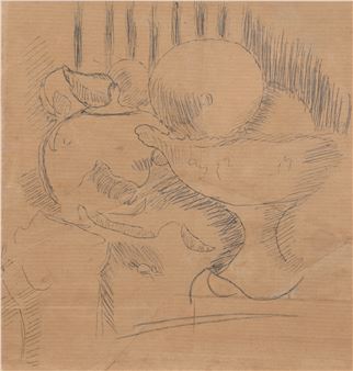 Still life of a bowl of fruit - Matthew Arnold Bracy Smith