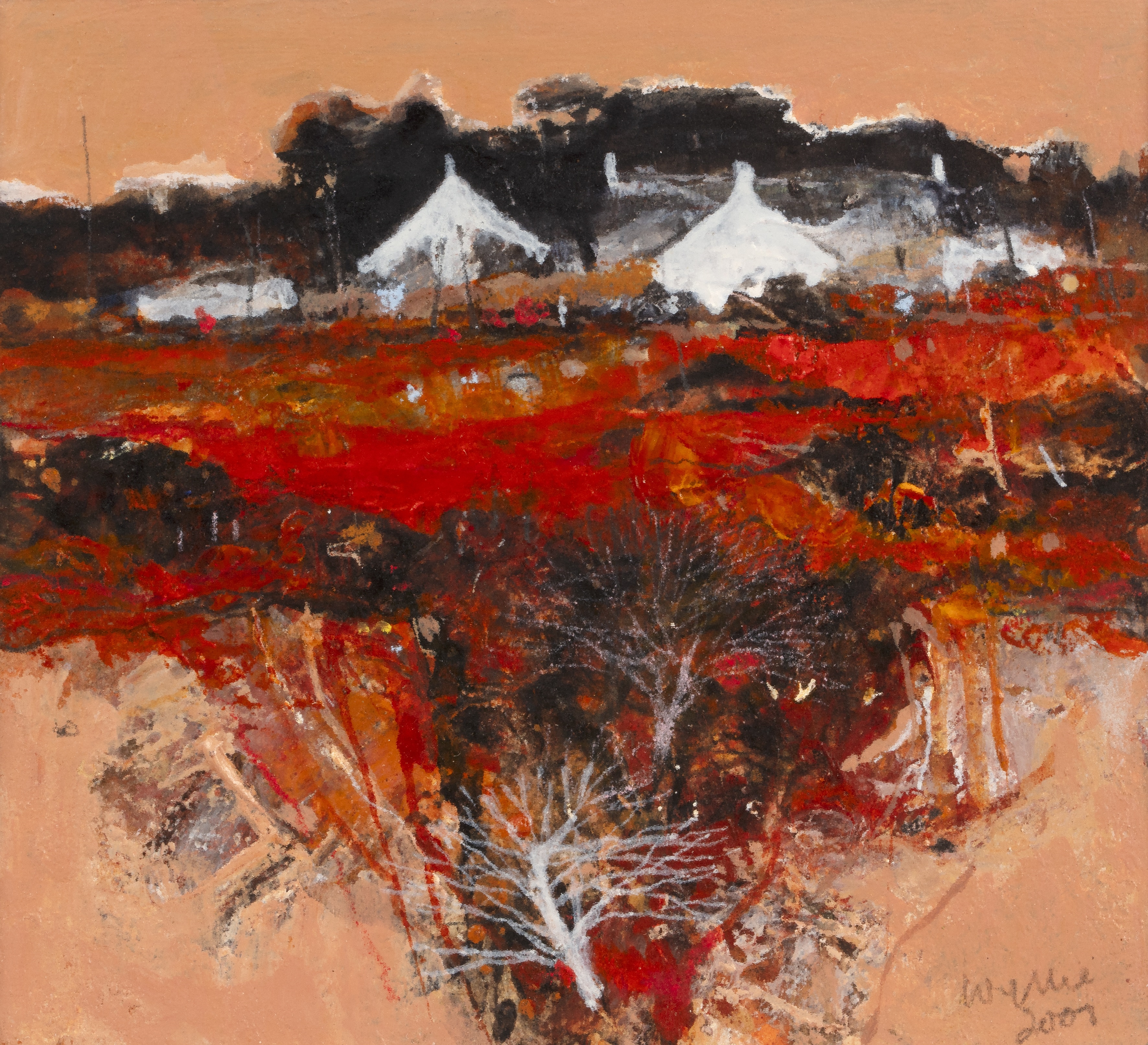 Artwork by Gordon Wyllie, The White Tree, Made of Mixed Media