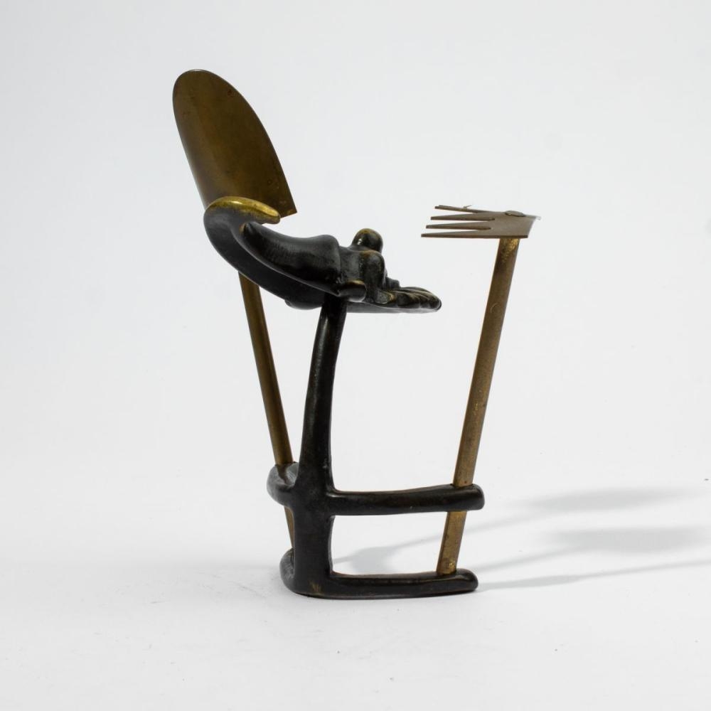 Artwork by Walter Bosse, WALTER BOSSE AUSTRIAN BRONZE GNOME, Made of Bronze