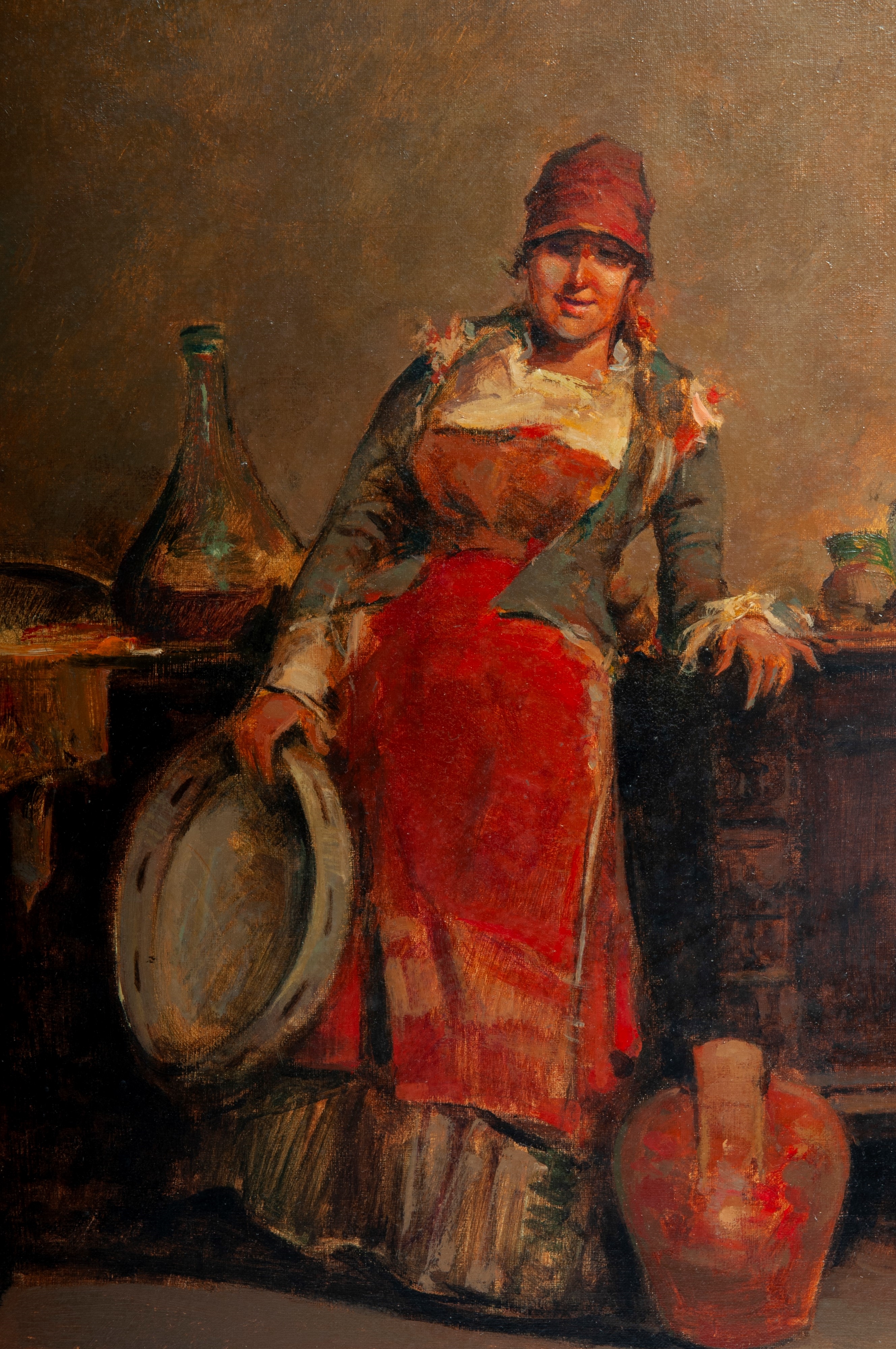 G. Golia | Commoner with tambourine (20th Century) | MutualArt