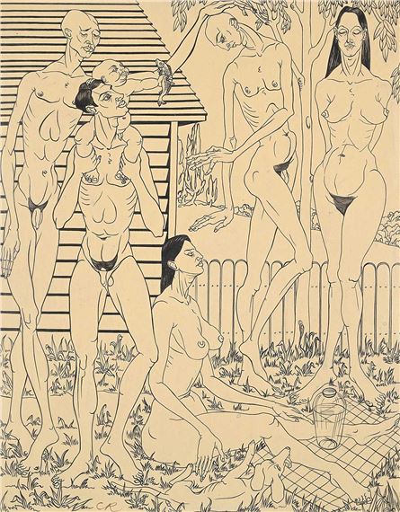 Untitled - Backyard Picnic by Clifford Foard Robinson