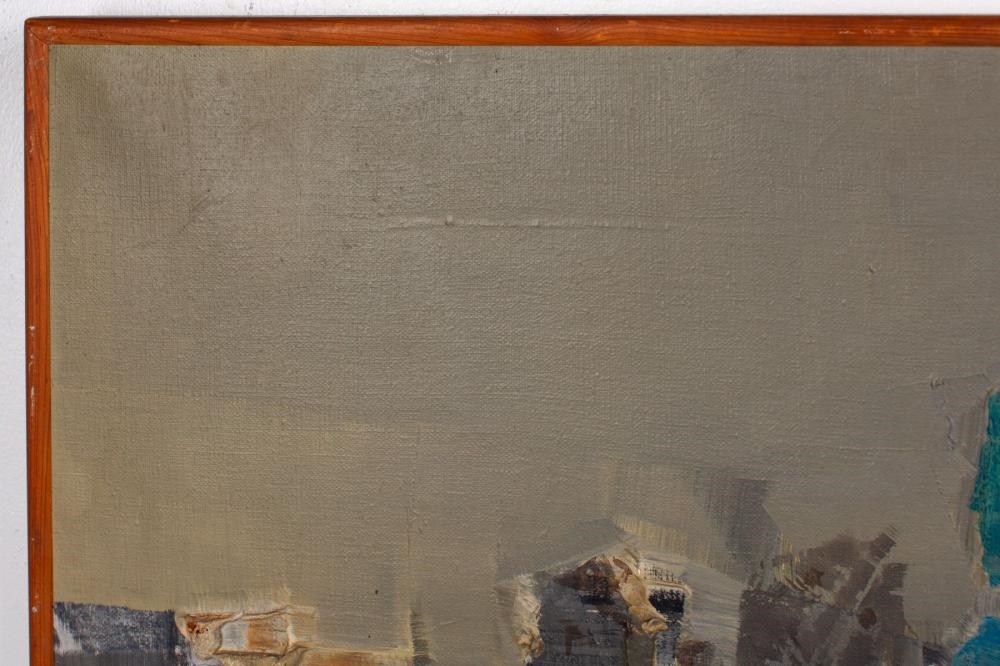 Artwork by Shanti Dave, Midcentury Abstract Oil & Plaster, Made of Oil & Plaster On Canvas