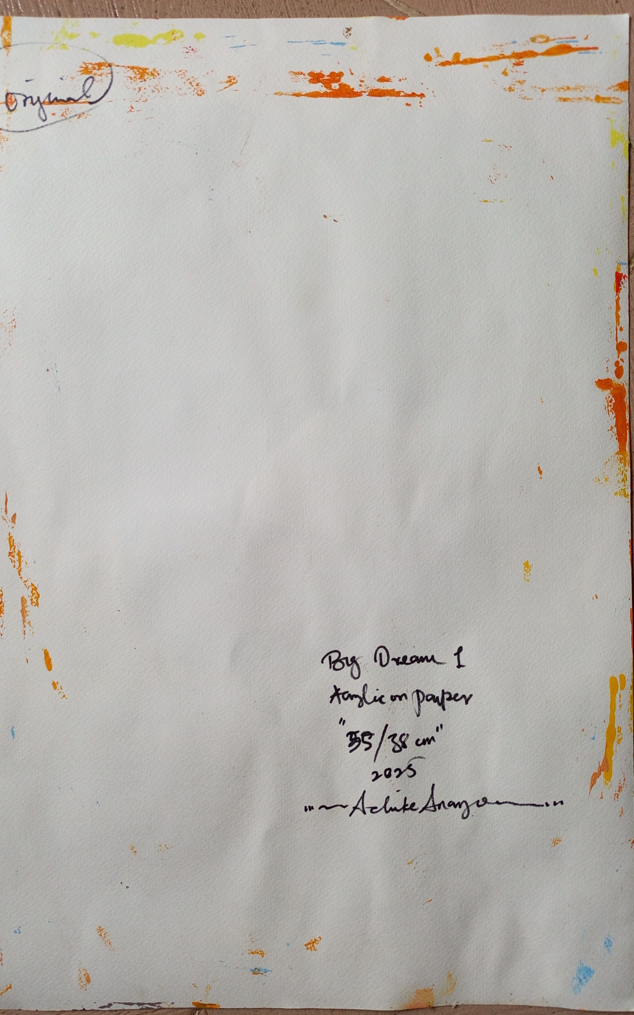 Artwork by Achike Anayo Miracle, Big dream