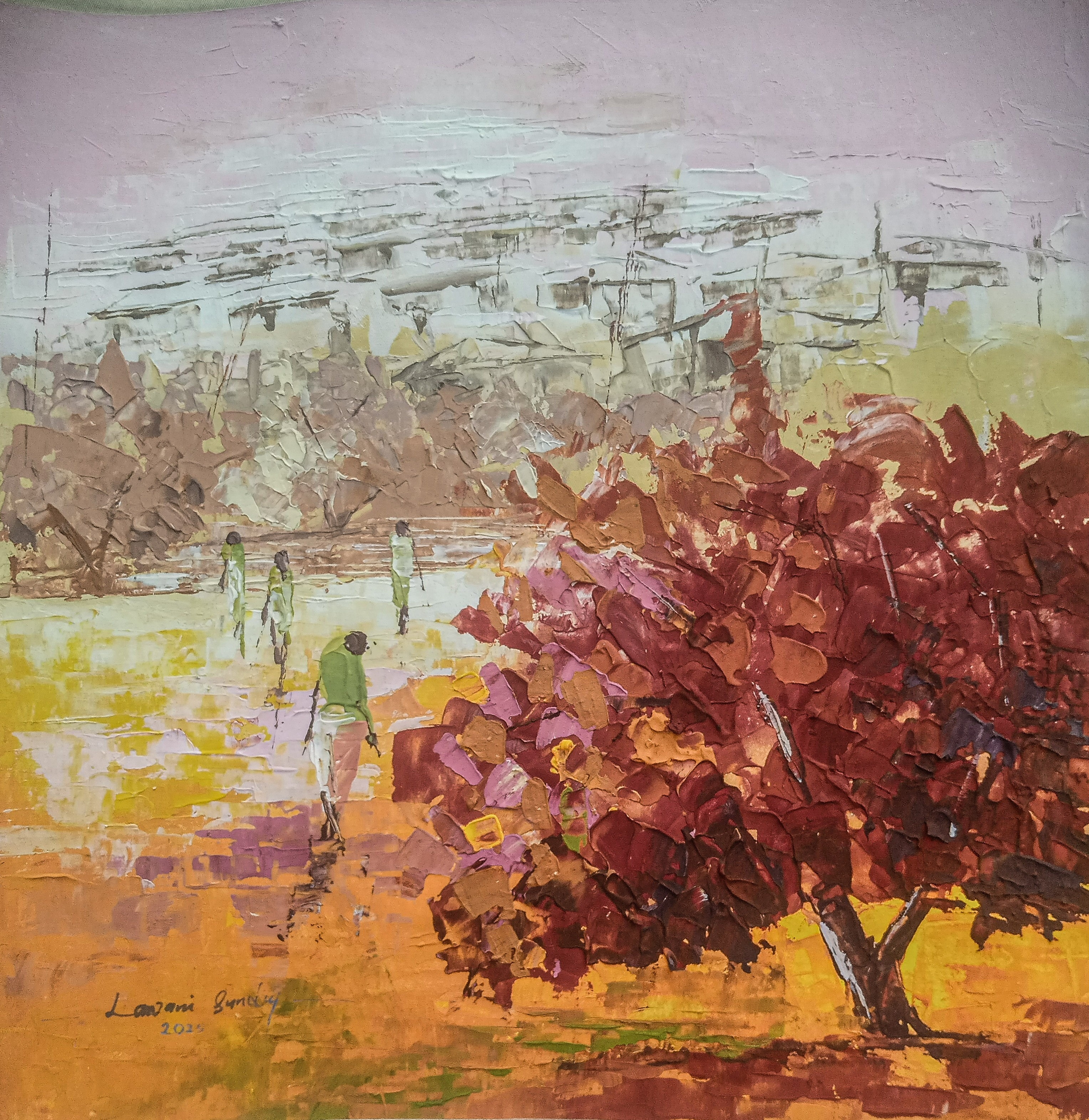 Artwork by Andre Pace, Lawani Sunday, My Terine, Made of Acrylic On Canvas