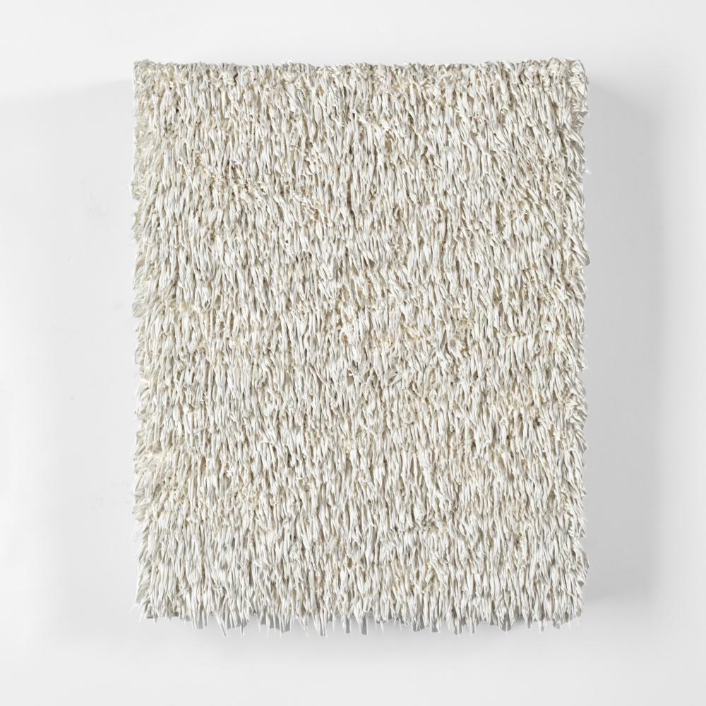 Artwork by Donald Moffett, The Alliance (Triptych, Made of Extruded Oil On Canvas