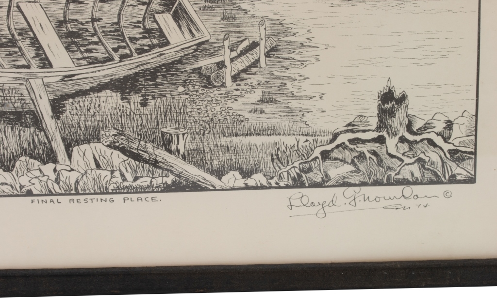 Artwork by Lloyd G. Nowlan, Flight Into Sunrise; Final Resting Place, Made of Prints