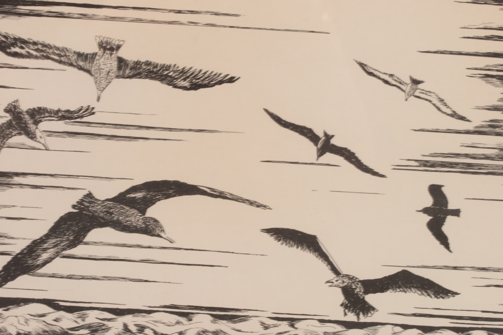 Artwork by Lloyd G. Nowlan, Flight Into Sunrise; Final Resting Place, Made of Prints