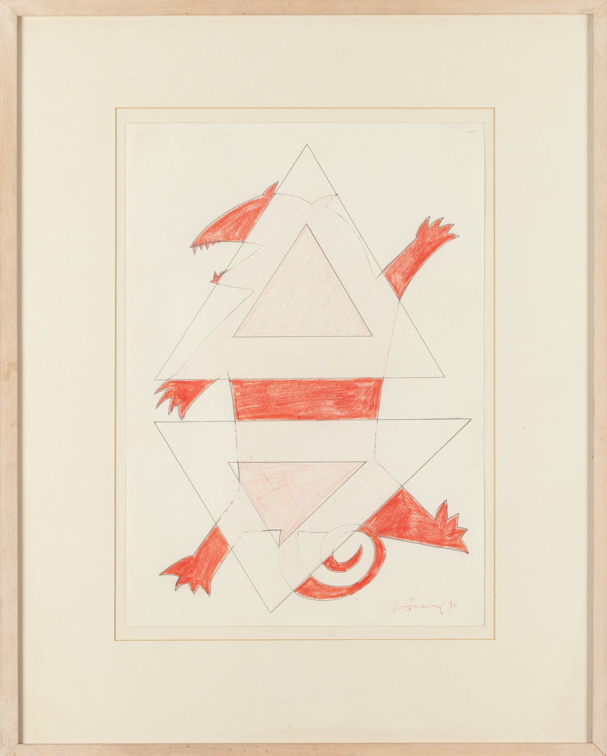 Artwork by Pawel Kowalewski, Untitled, Made of pencil, crayon/paper