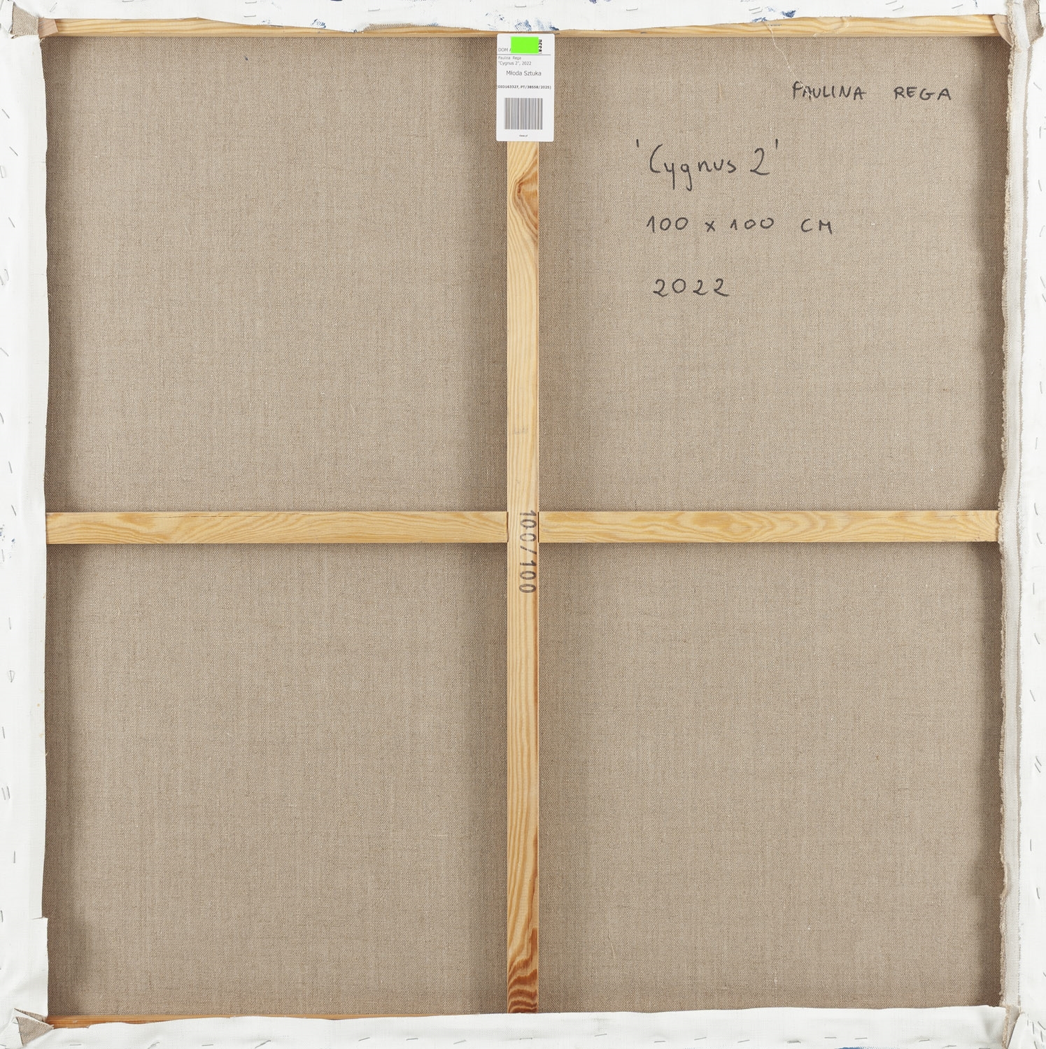 Artwork by Paulina Rega, Cygnus 2, Made of acrylic/canvas