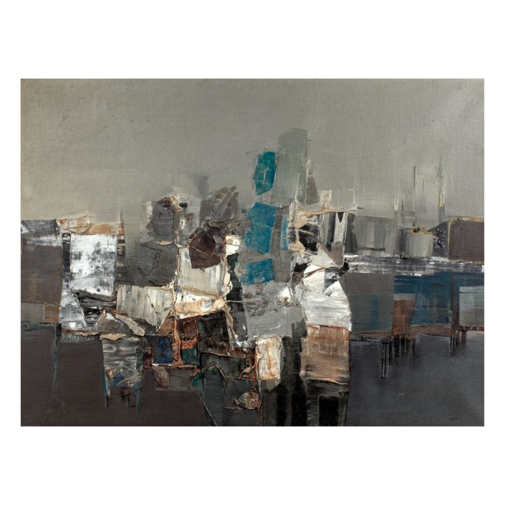 Artwork by Shanti Dave, Midcentury Abstract Oil & Plaster, Made of Oil & Plaster On Canvas