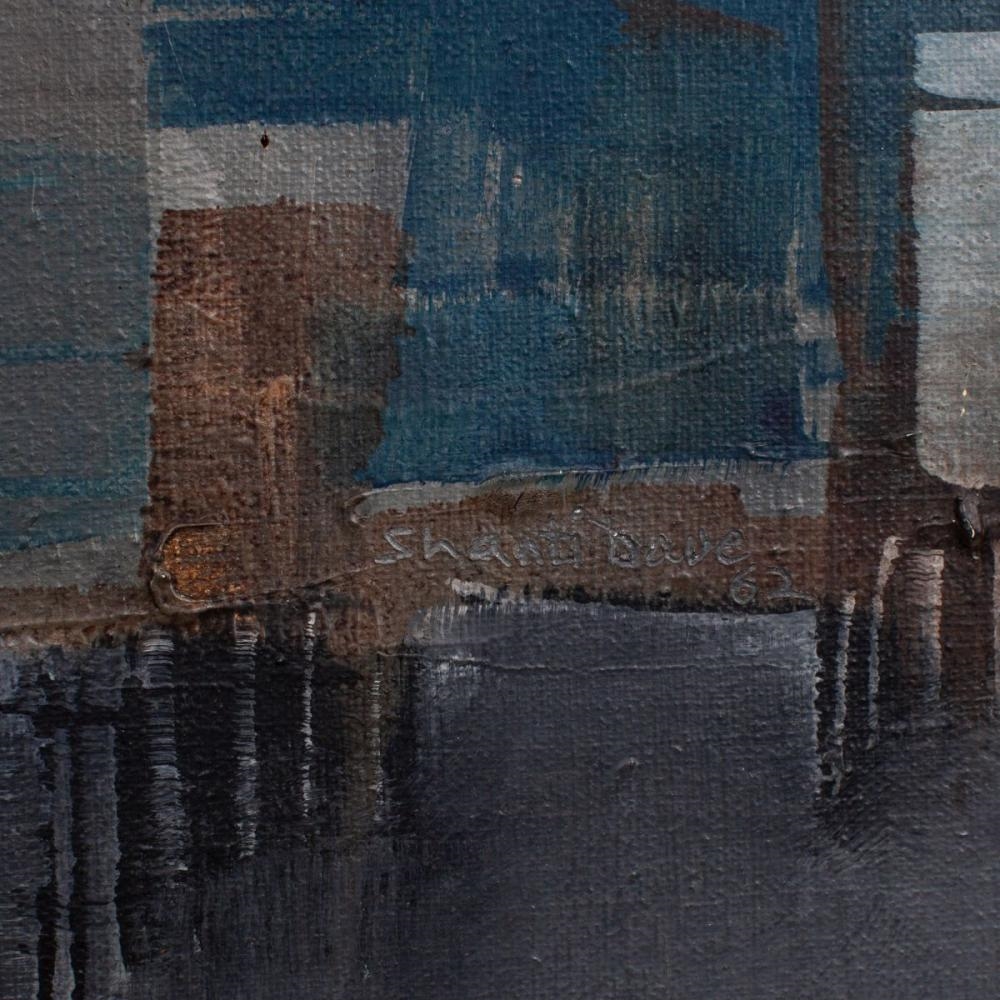 Artwork by Shanti Dave, Midcentury Abstract Oil & Plaster, Made of Oil & Plaster On Canvas