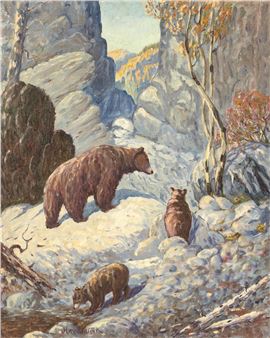 Mother Bear and Cubs - Jake Haverstick